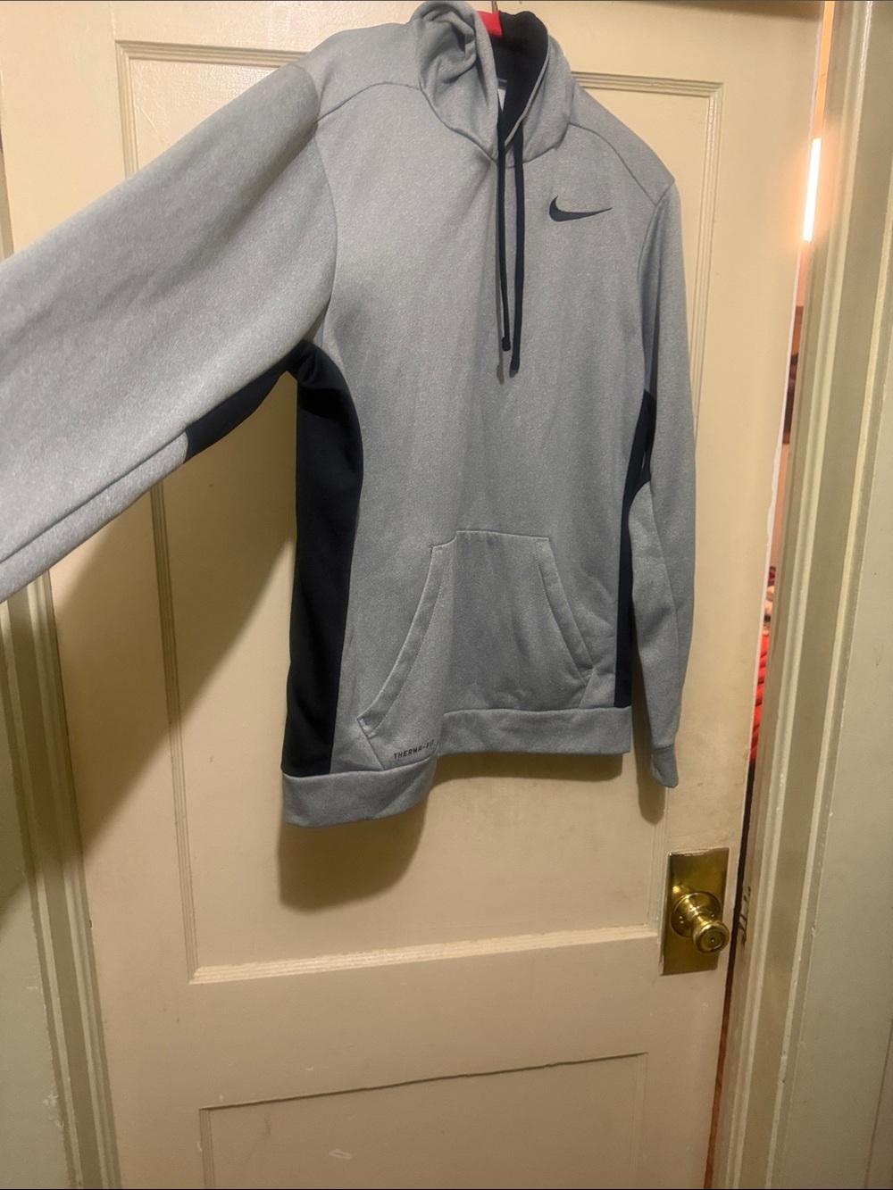 Nike Gray and Black Pullover Hoodie